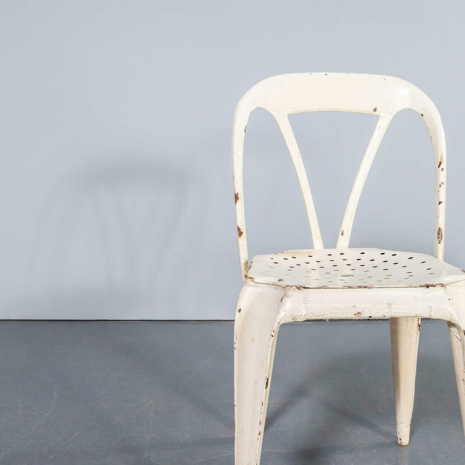 1950’s Original French Multipl’s Dining Chairs – Set Of Six White photo 1158.0