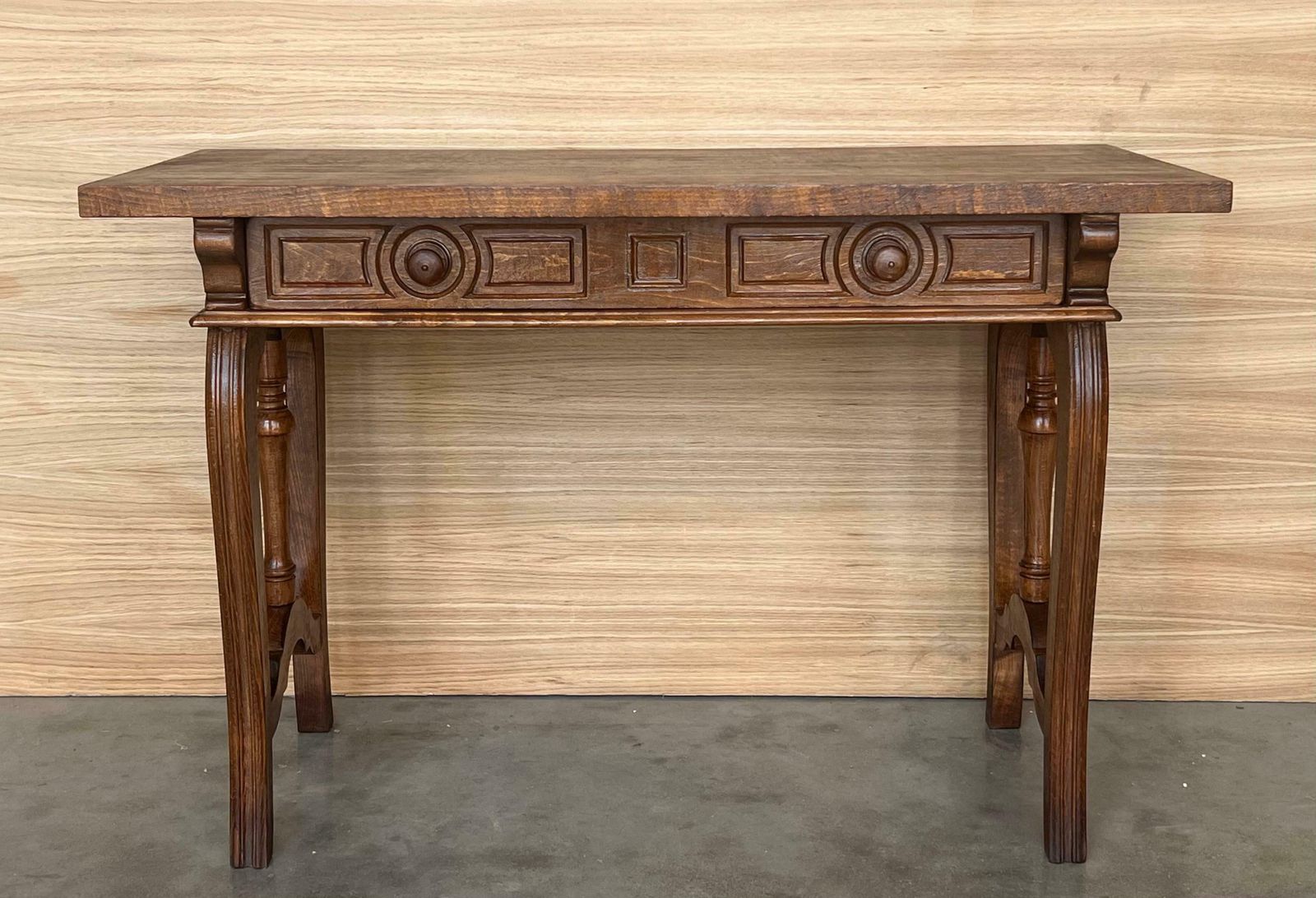 Early 19th Century Walnut Wood Catalan Spanish Console, Desk Or Vanity Table photo furniture