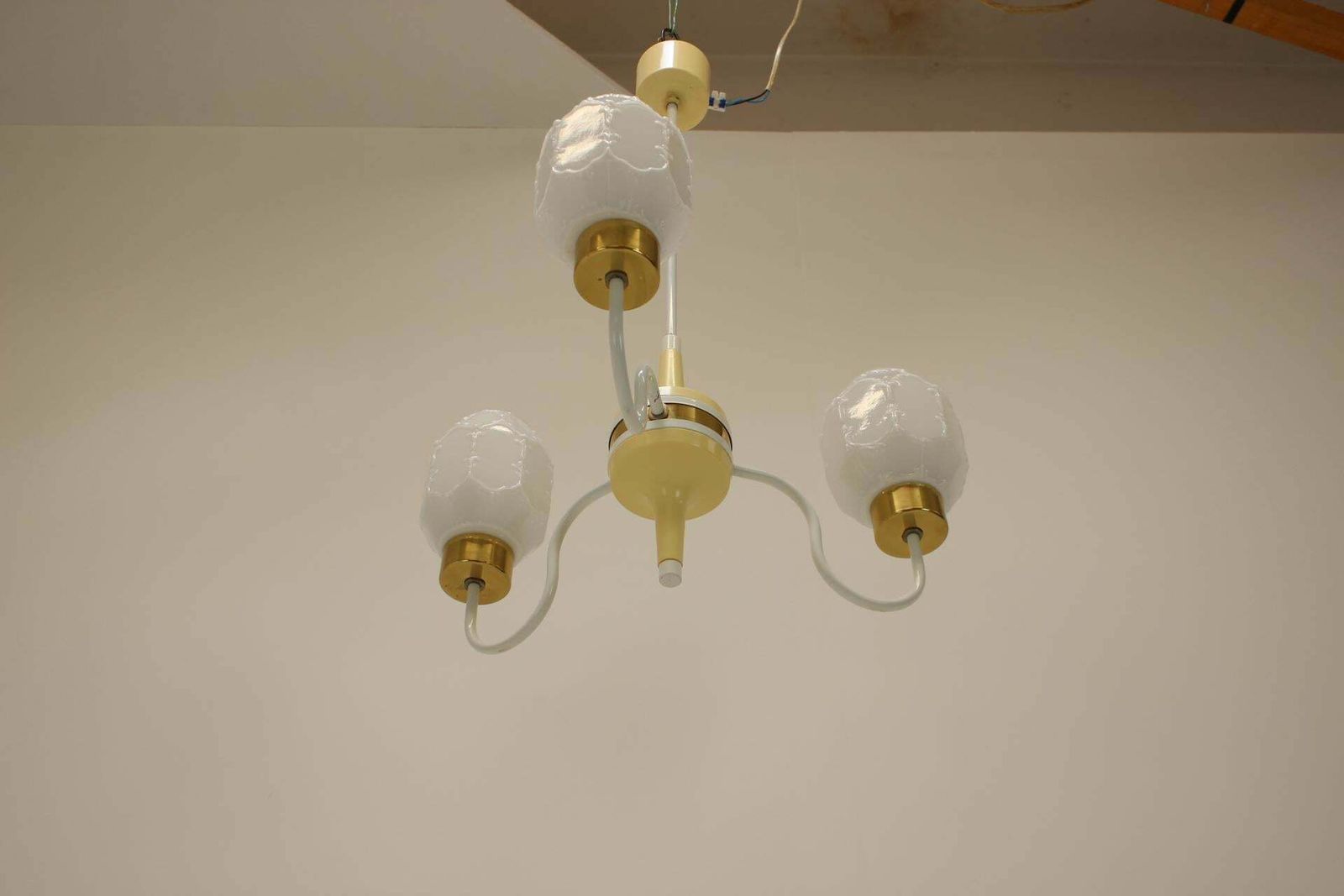 Mid Century Chandelier By Instala Jilove U Decina, 1970's, Czechoslovakia photo Lighting