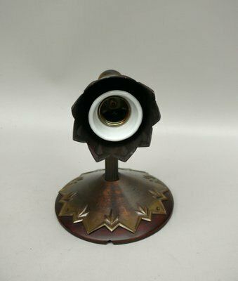 photo for sale Art Nouveau Brass Wall Lights In The Style Of Dagobert Peche, Austria, 1890s, Set Of 2