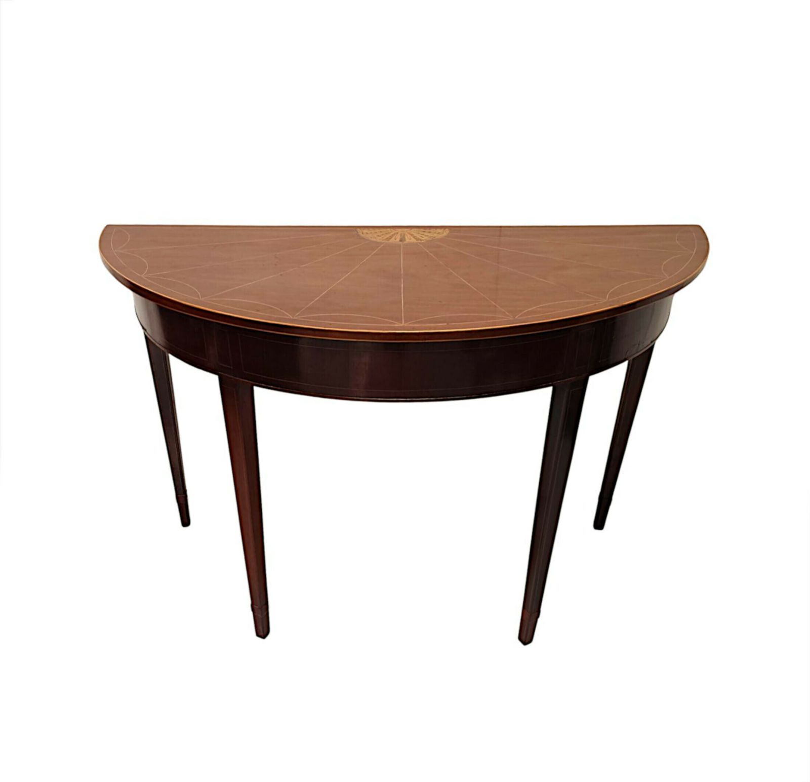 A Fabulous Early 19th Century Georgian Demi Lune Console Table photo for sale
