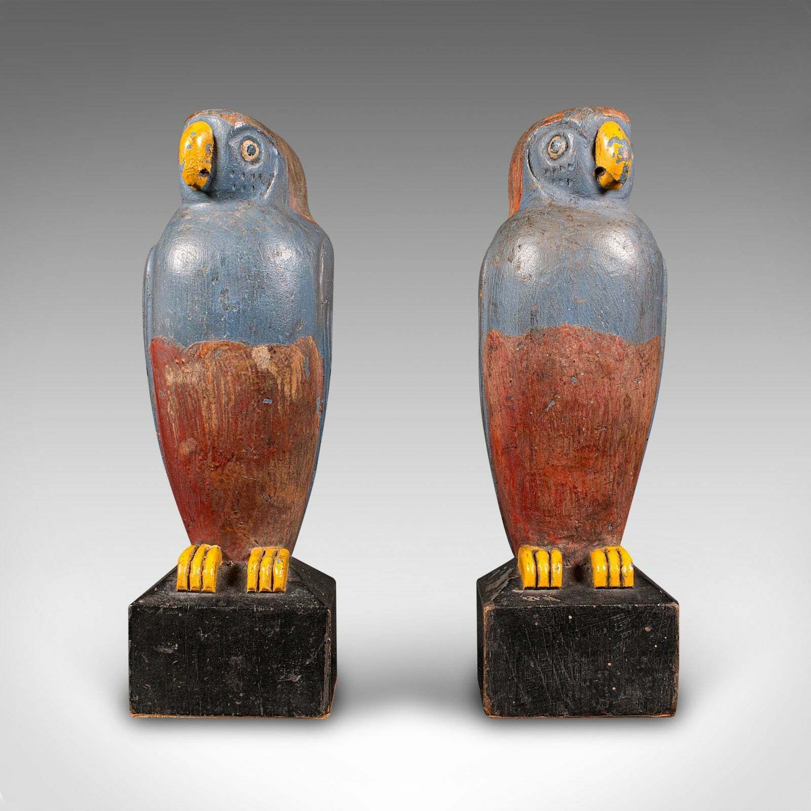 Pair Of Vintage Parakeet Bookends, Continental, Ornamental Book Rests, Art Deco photo furniture