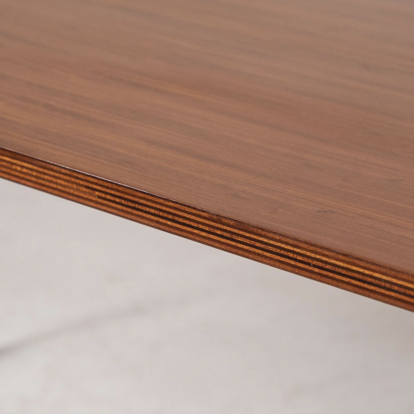 Mid Century Wooden Desk By Jules Wabbes, Belgium, 1960s photo Furniture