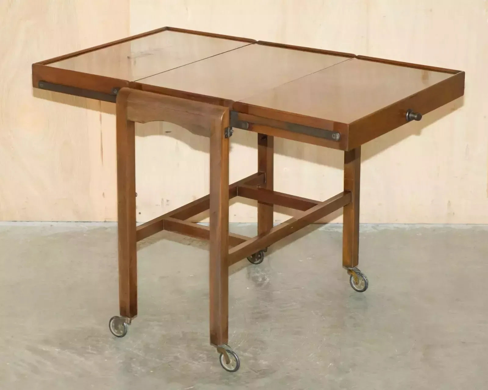 photo vintage Stunning Antique Edwardian Bcm Adap Table Bakers Shelf Bookcase Occasional Table
