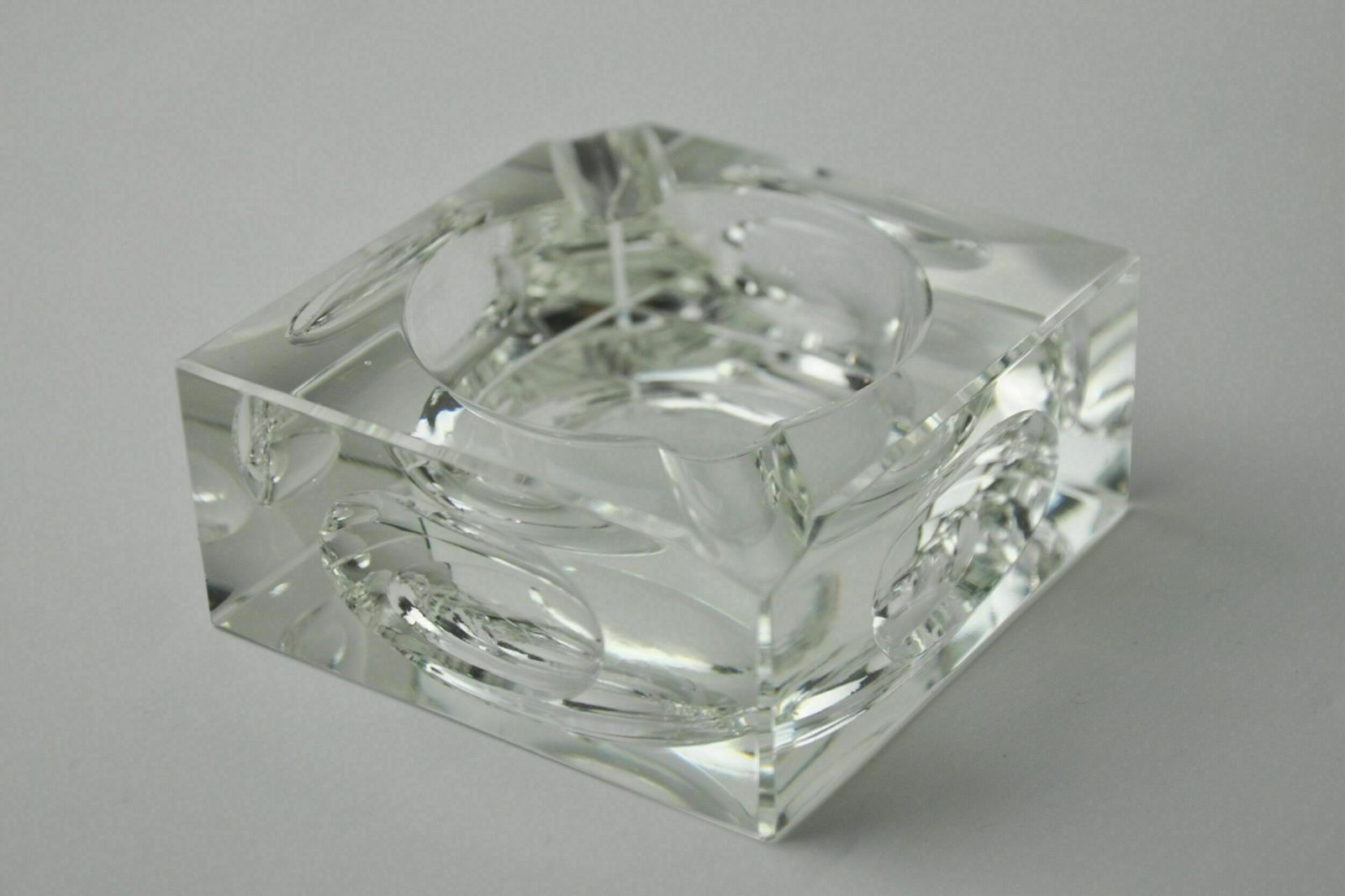 Magnifying Glass Ashtray By Antonio Imperatore, Murano Glass, Italy, 1970 photo vinterior