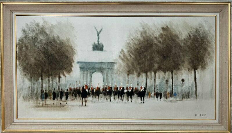 Anthony Robert Klitz Marble Arch Oil Painting, 20th Century photo for sale