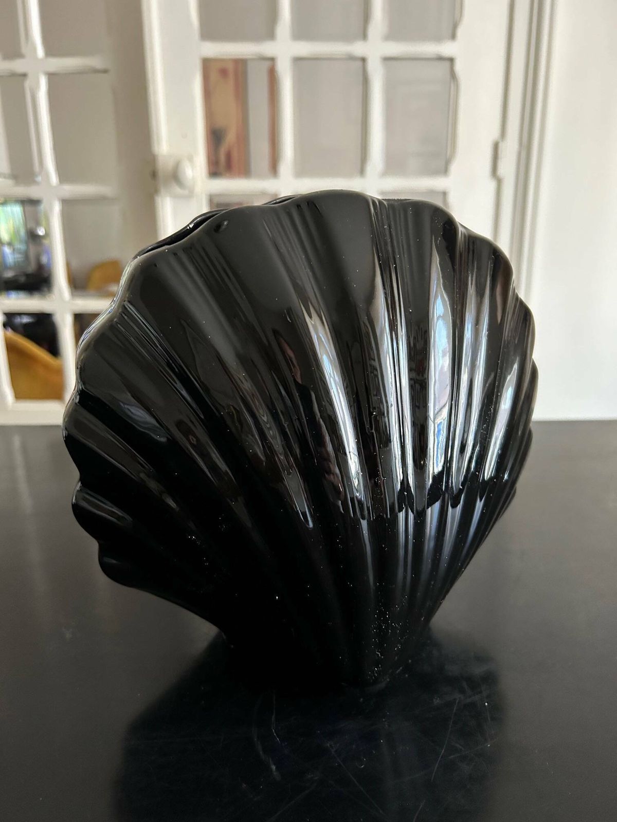 photo for sale Ceramic Shell Vase 1980, 1980s