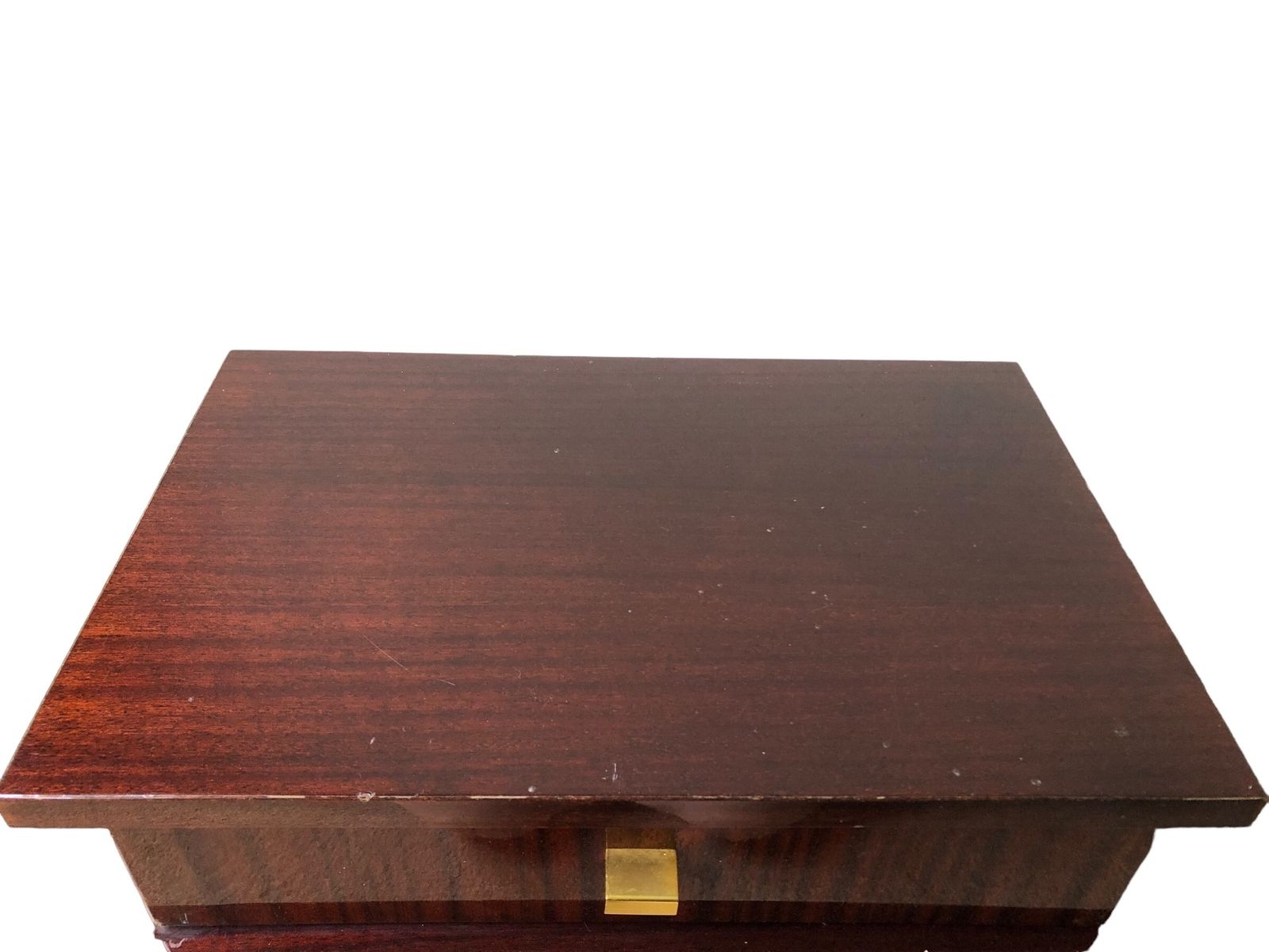 French Macassar Ebony Mid Century Table photo vintage
