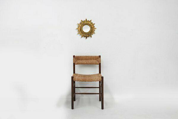Gold Sunburst Mirror In Resin With Convex Mirror, France, 1960s photo furniture