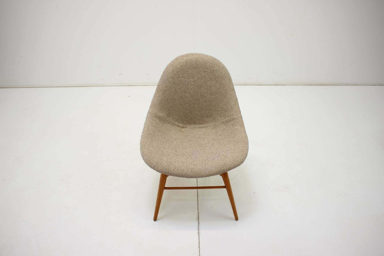 1960s Miroslav Navratil Shell Lounge Chair, Czechoslovakia photo vinterior