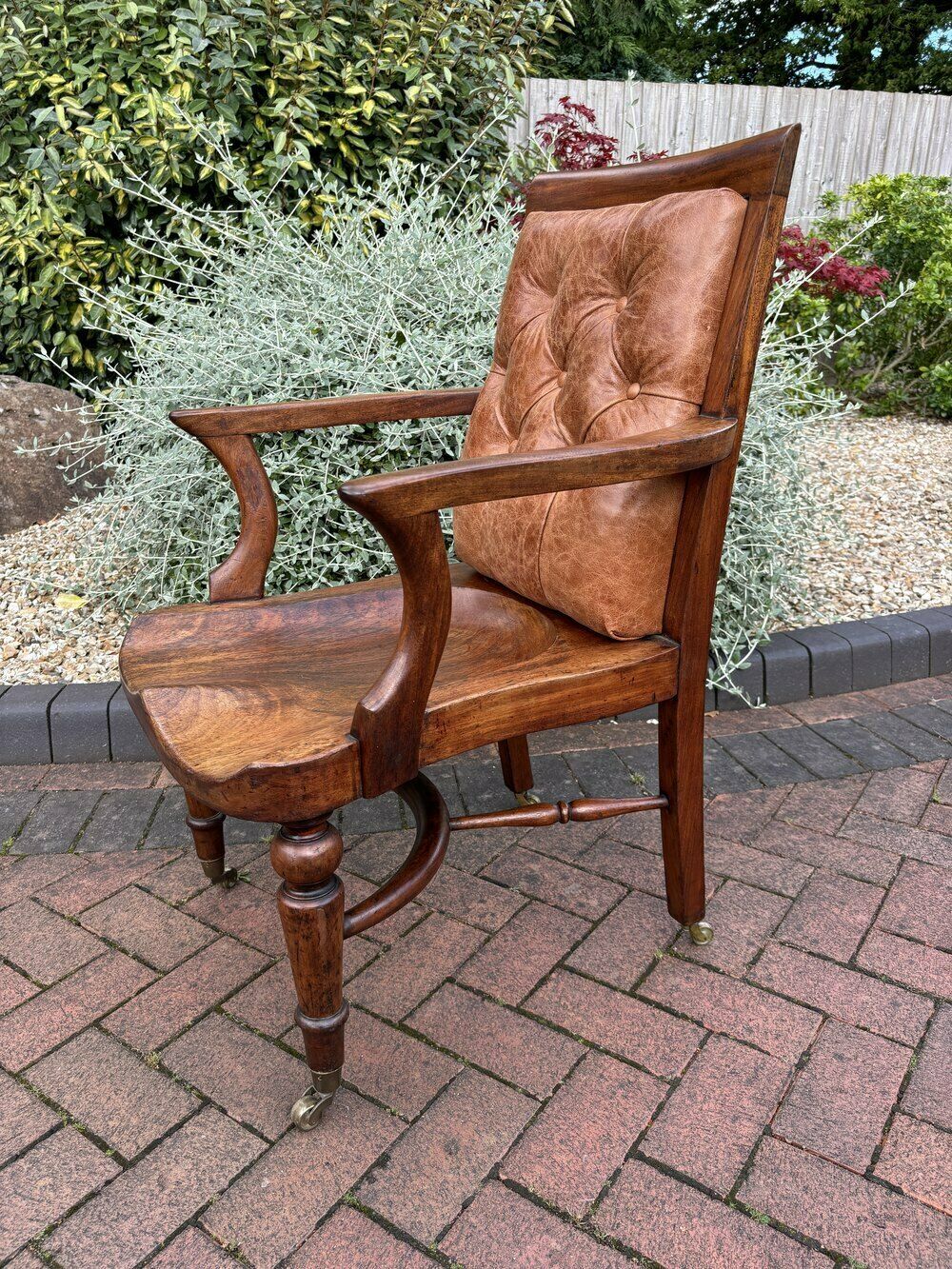 Heals Of London Mahogany Desk Chair C1884 photo vinterior