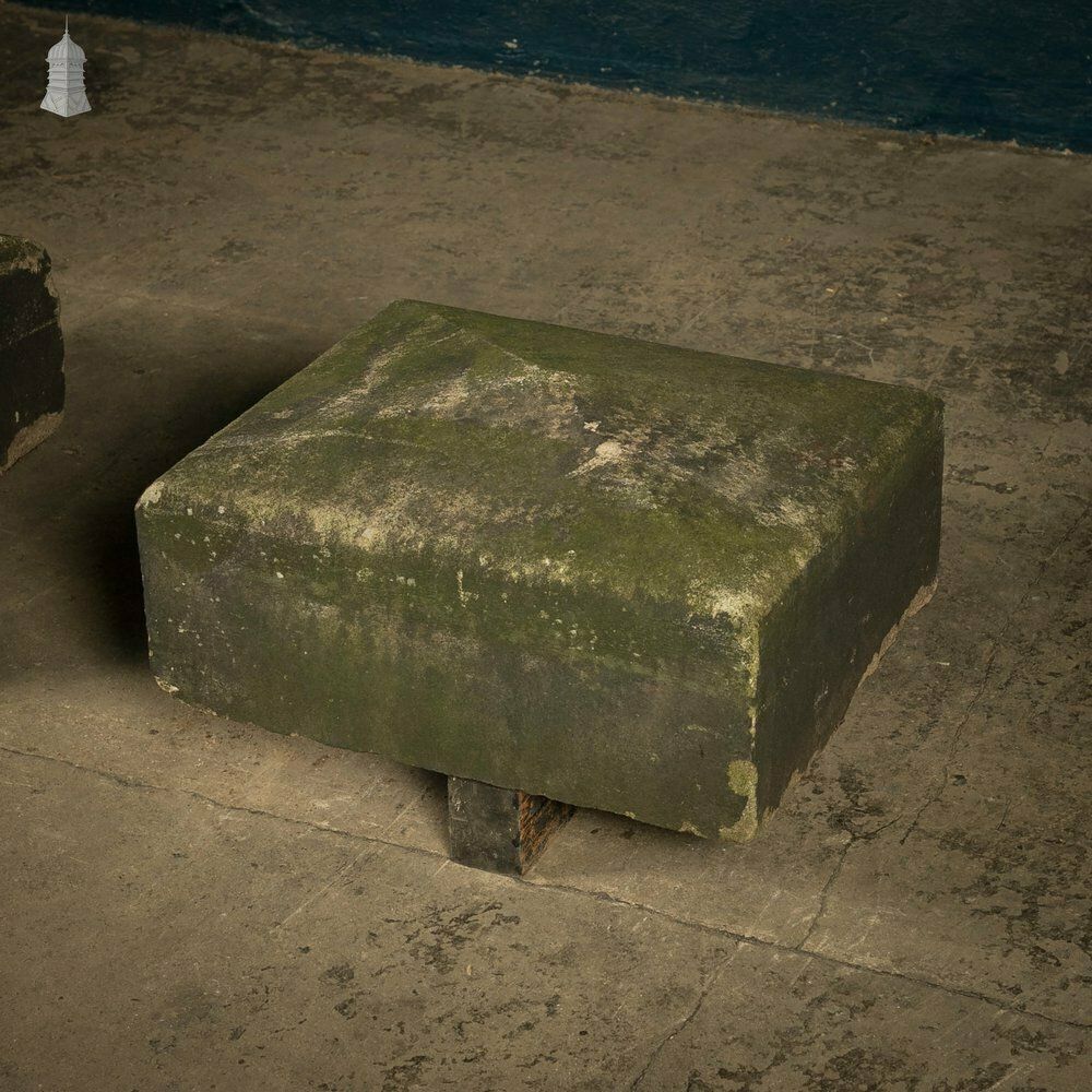 Sandstone Pier Caps, Pair Of Four Way Weathered Standard Apex Pier Caps photo 720.0