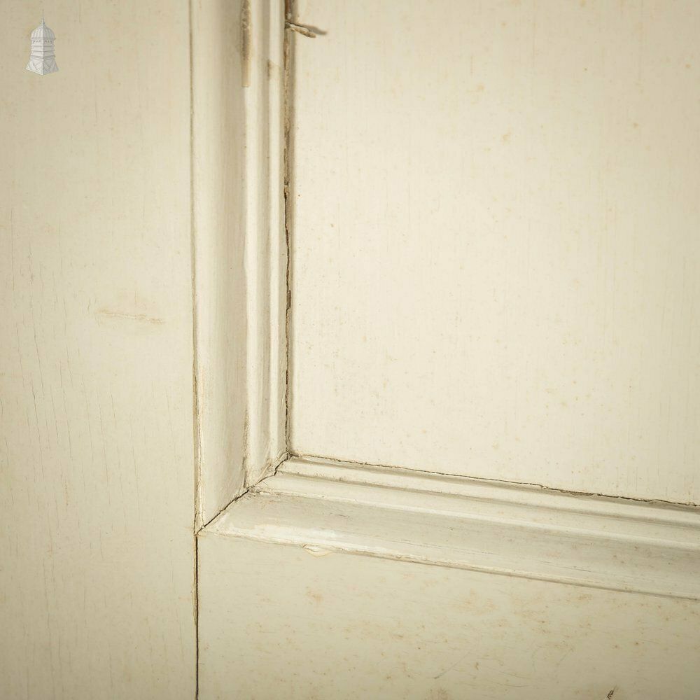 Pine Cupboard Doors, White Painted 2 Moulded Pannels photo for sale