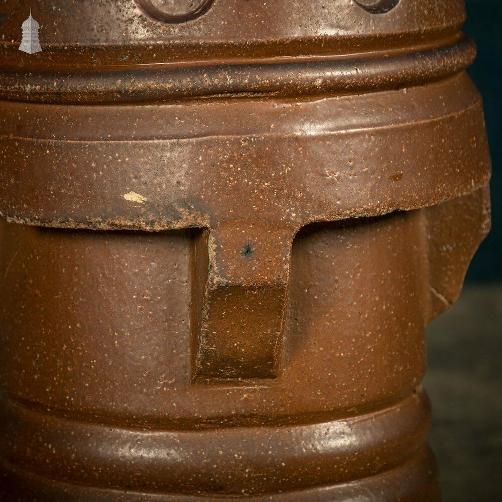 Chimney Pot Planters, Salt Glazed, Pair photo 360.0