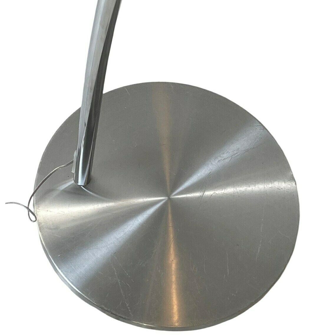 Hala Zeist   696   Space Age Design   Vintage   Floor Lamp With Chrome Shade, Polished Aluminum Base And Chromed Upright photo vinterior