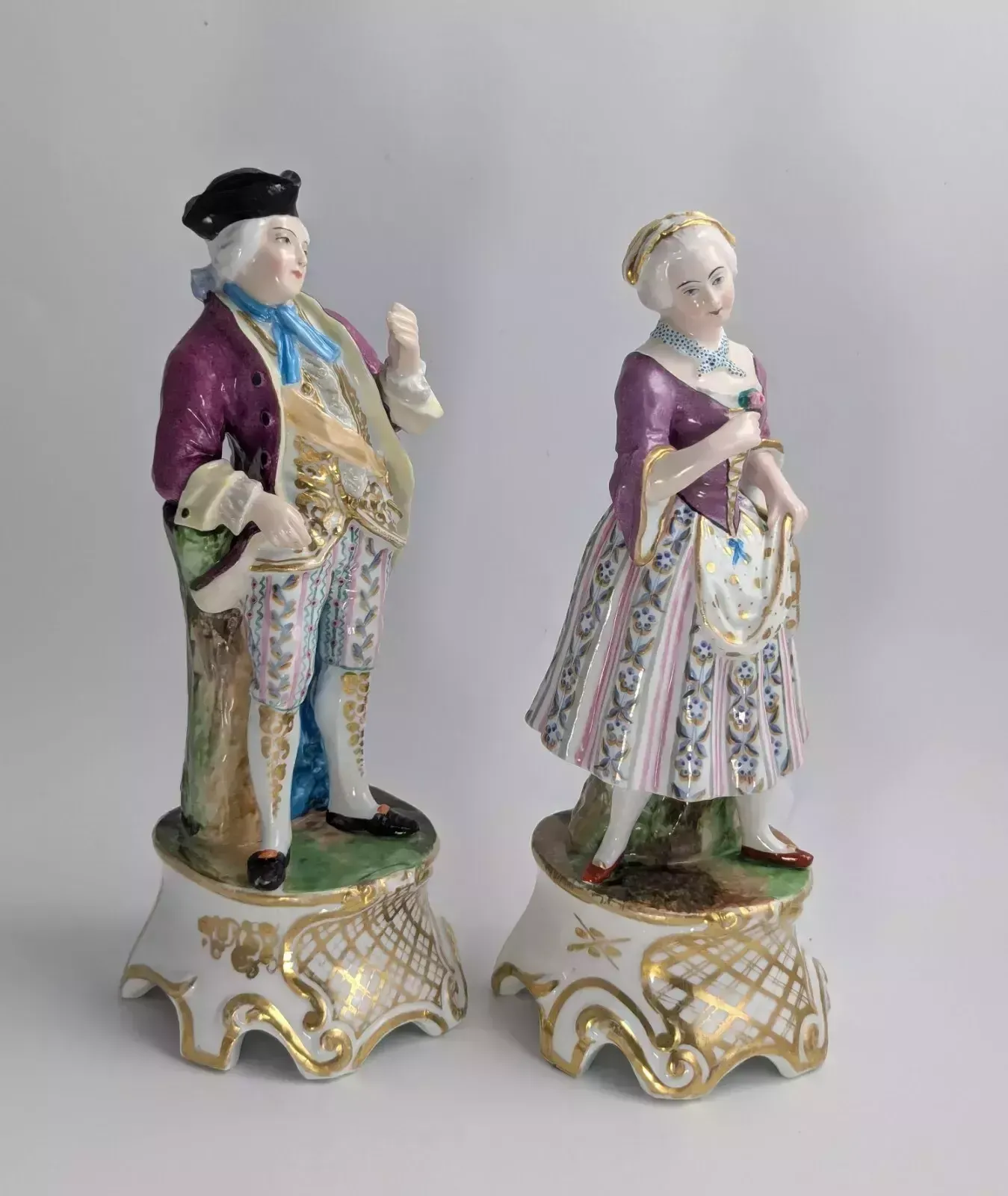 Pair Of Porcelain Figurines Attributed To Jacob Petit Style, C. Mid 19th Century photo vinterior