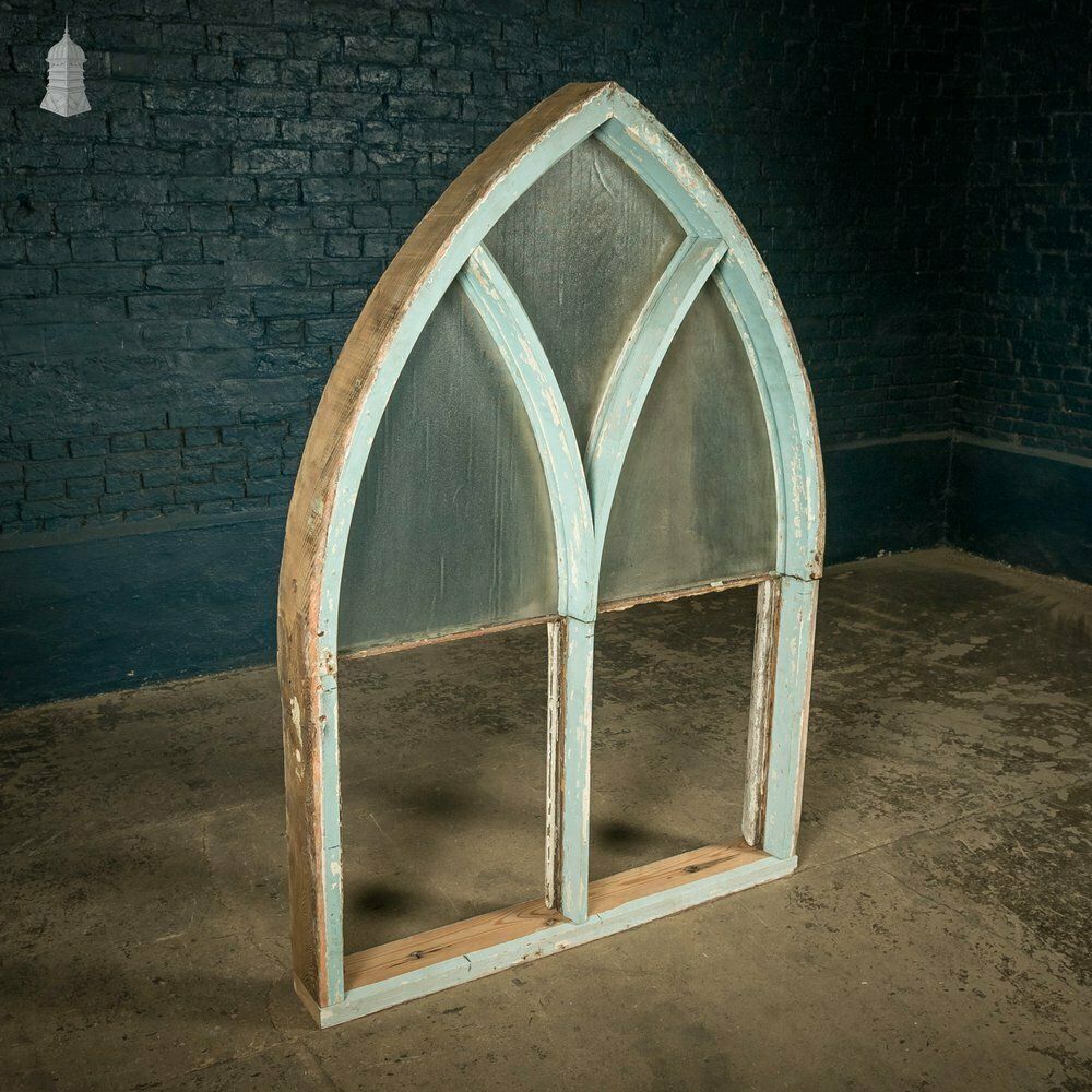 480.0 Arch Top Window, Gothic Style, Timber With Textured Glass photo