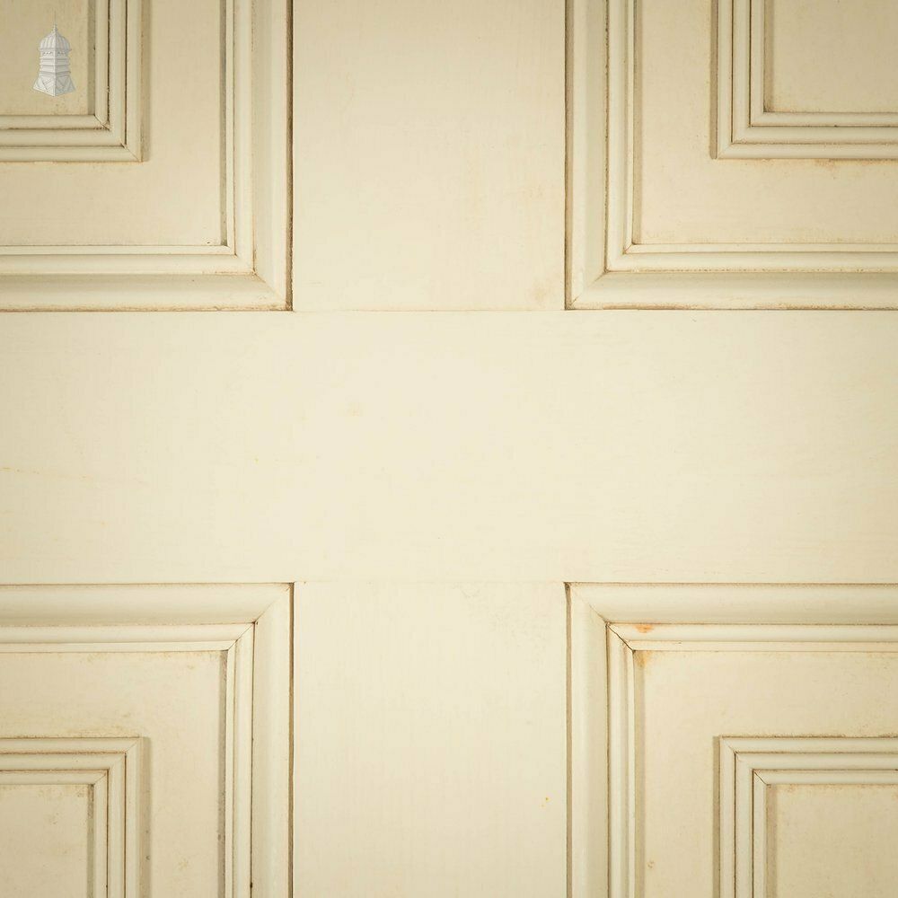 photo vintage Pine Paneled Door, 6 Moulded Panel
