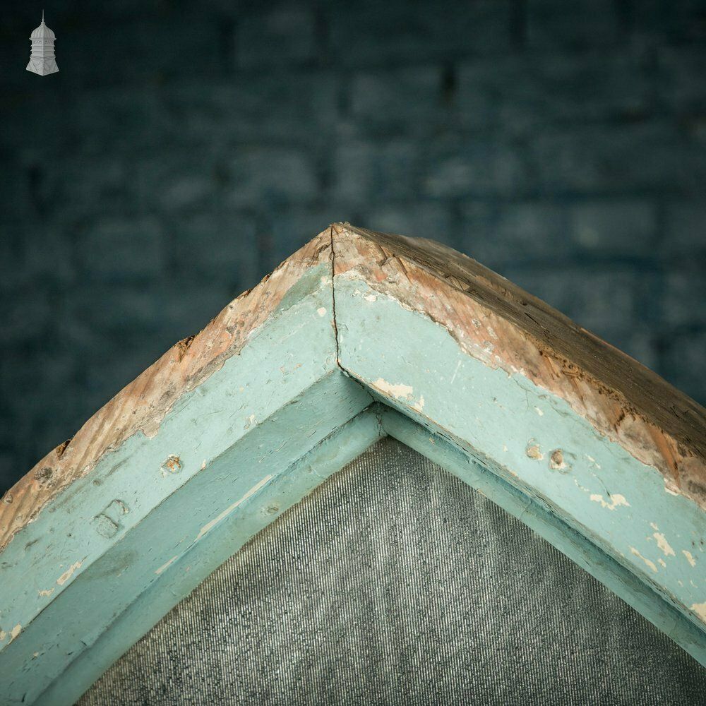 Arch Top Window, Gothic Style With Textured Glass photo for sale
