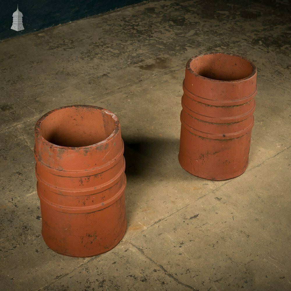 210.0 Chimney Pot Planters, Pair photo
