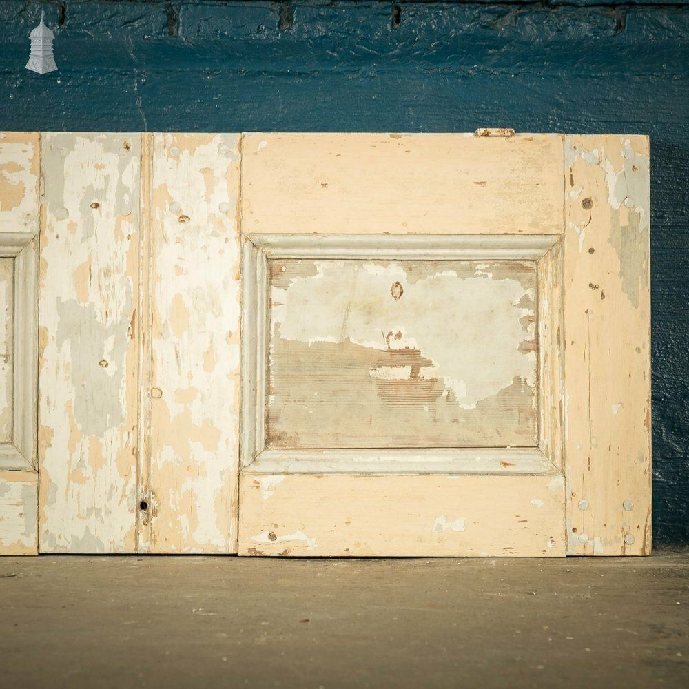 Pine Cupboard Door, Small Moulded Panel Door. photo for sale
