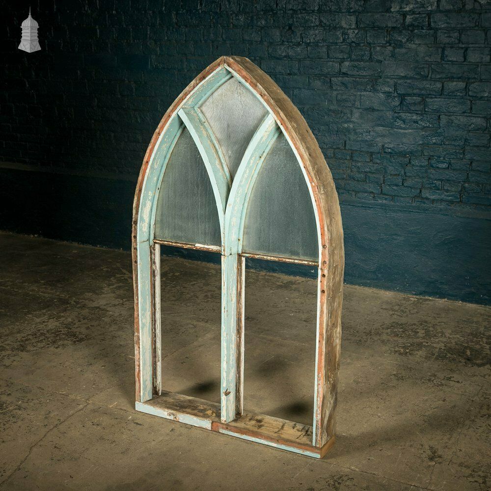 Arch Top Window, Gothic Style, Wooden Frame photo vinterior