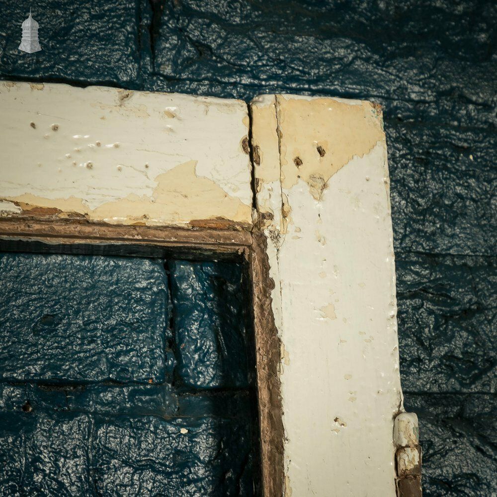 photo vintage Half Glazed Door, Moulded 4 Panel Pine