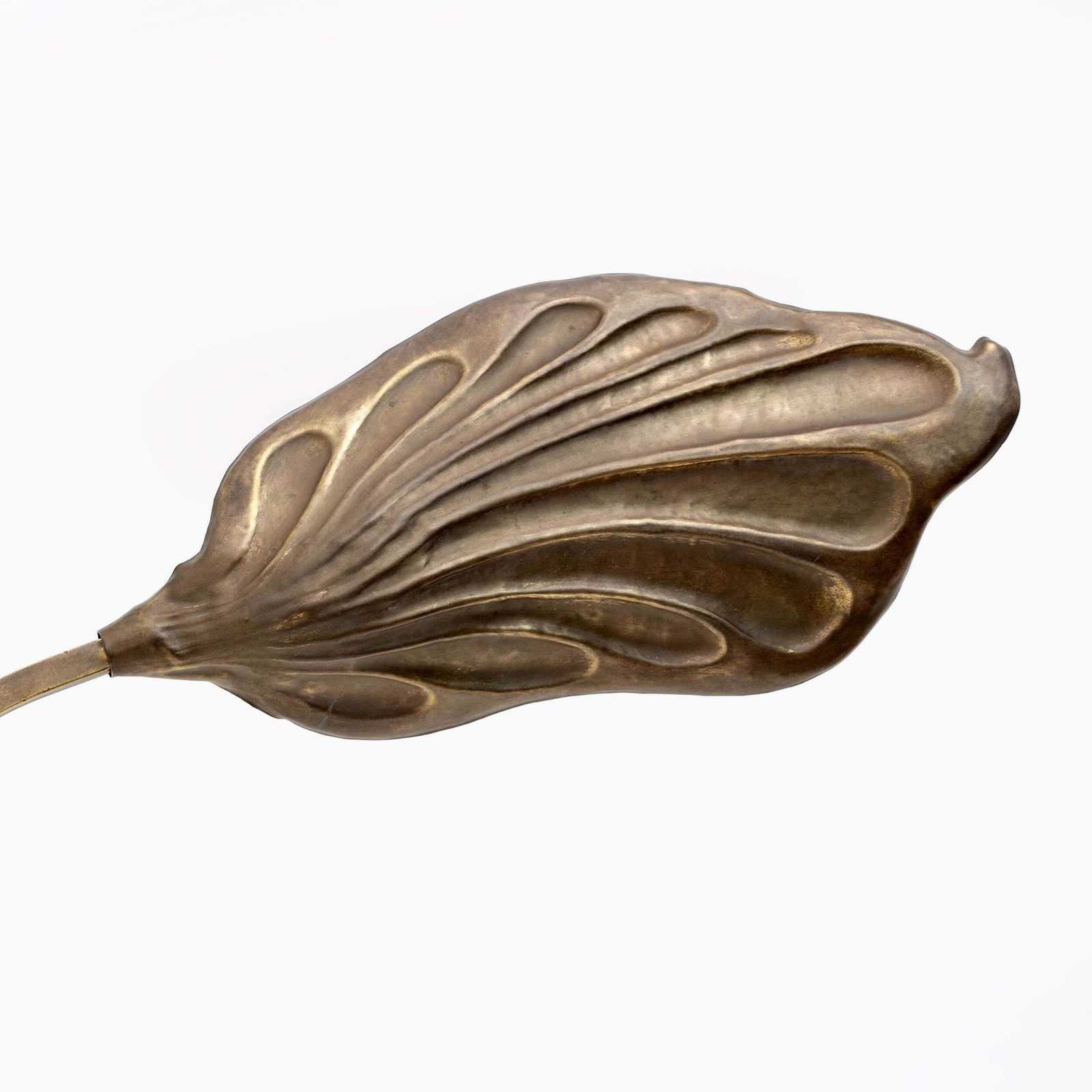 photo furniture Tommaso Barbi Mid Century Modern Brass Leaf Table Lamp By Bottega Gadda, 1960s