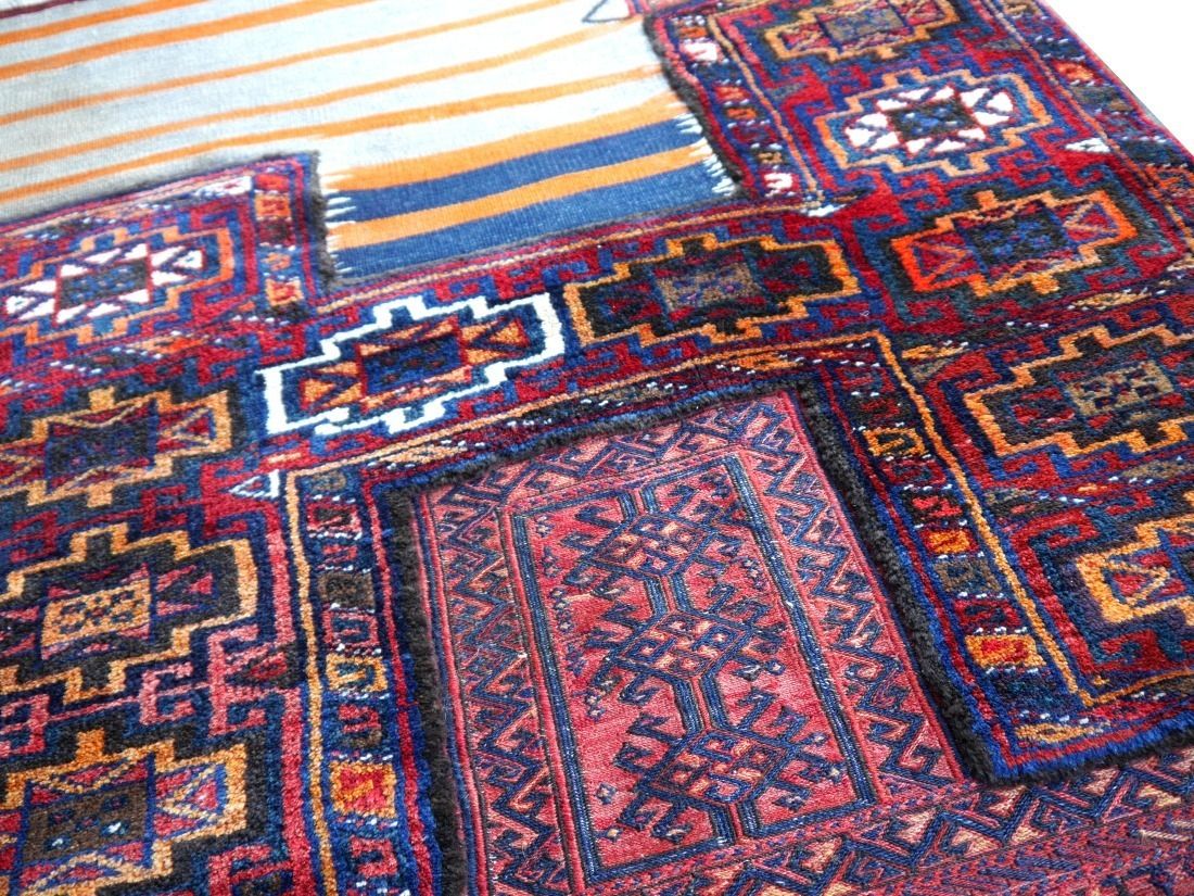 Tribal Soumak Saddle Blanket Vintage Sumak photo for sale