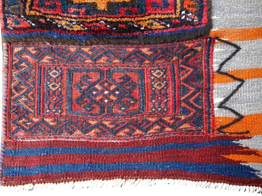 photo furniture Tribal Soumak Saddle Blanket Vintage Sumak