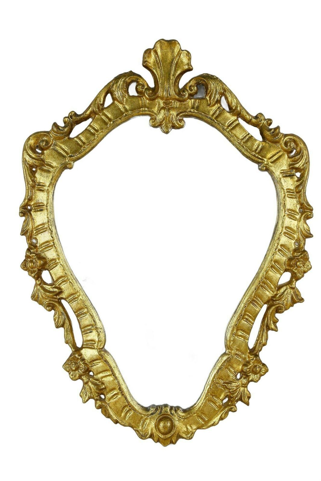 Late 18th Century Gilt Baroque Wall Mirror, Handcarved   Italy Ca. 1790