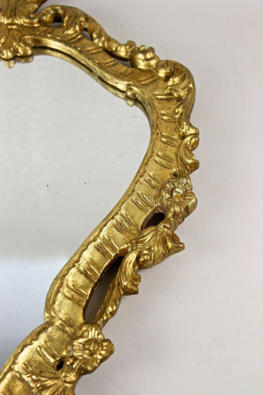 Late 18th Century Gilt Baroque Wall Mirror, Handcarved   Italy Ca. 1790 photo vintage
