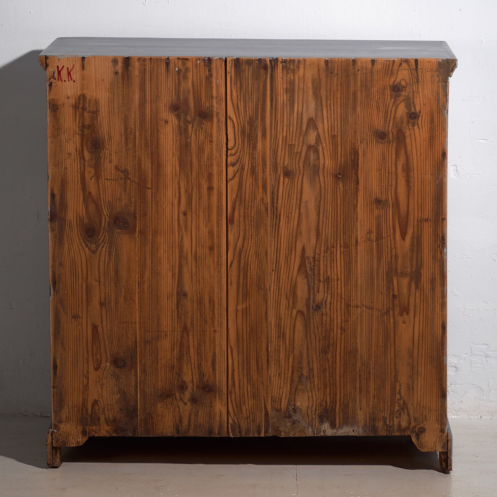 Small Antique Two Door Chest Of Drawers (C.1920) #14 photo for sale