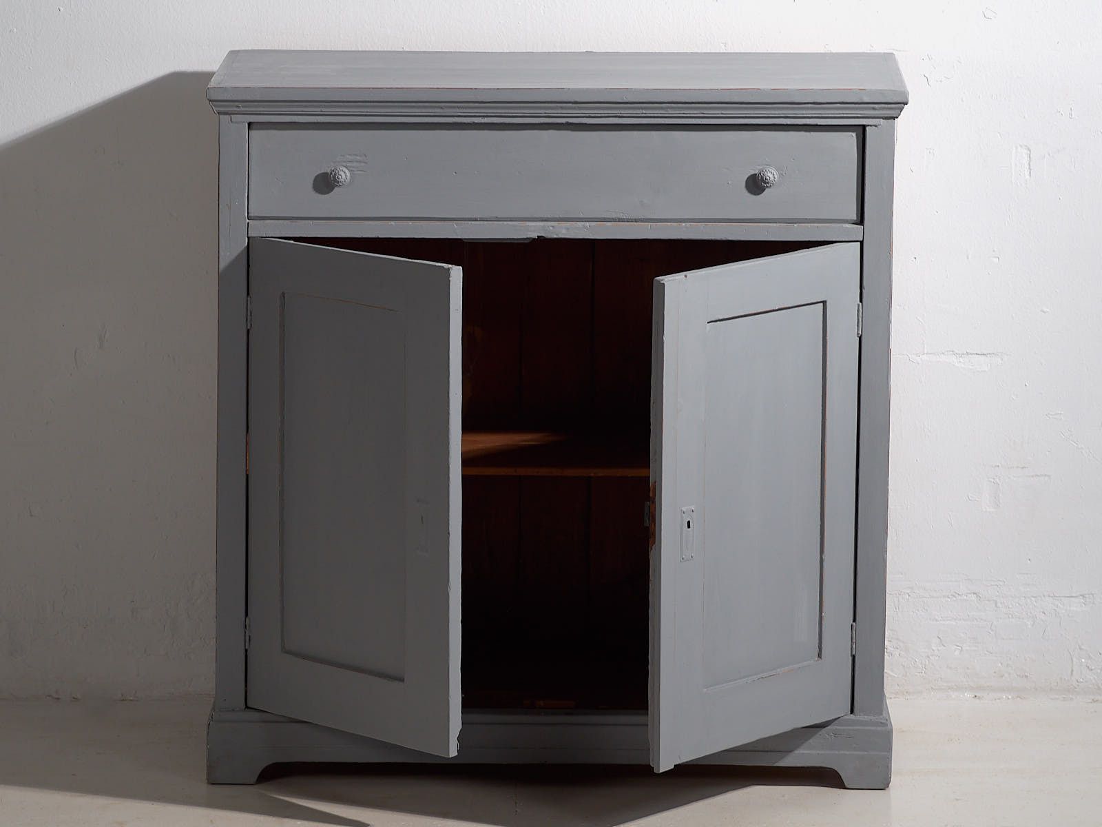 photo buy Small Antique Two Door Chest Of Drawers (C.1920) #14