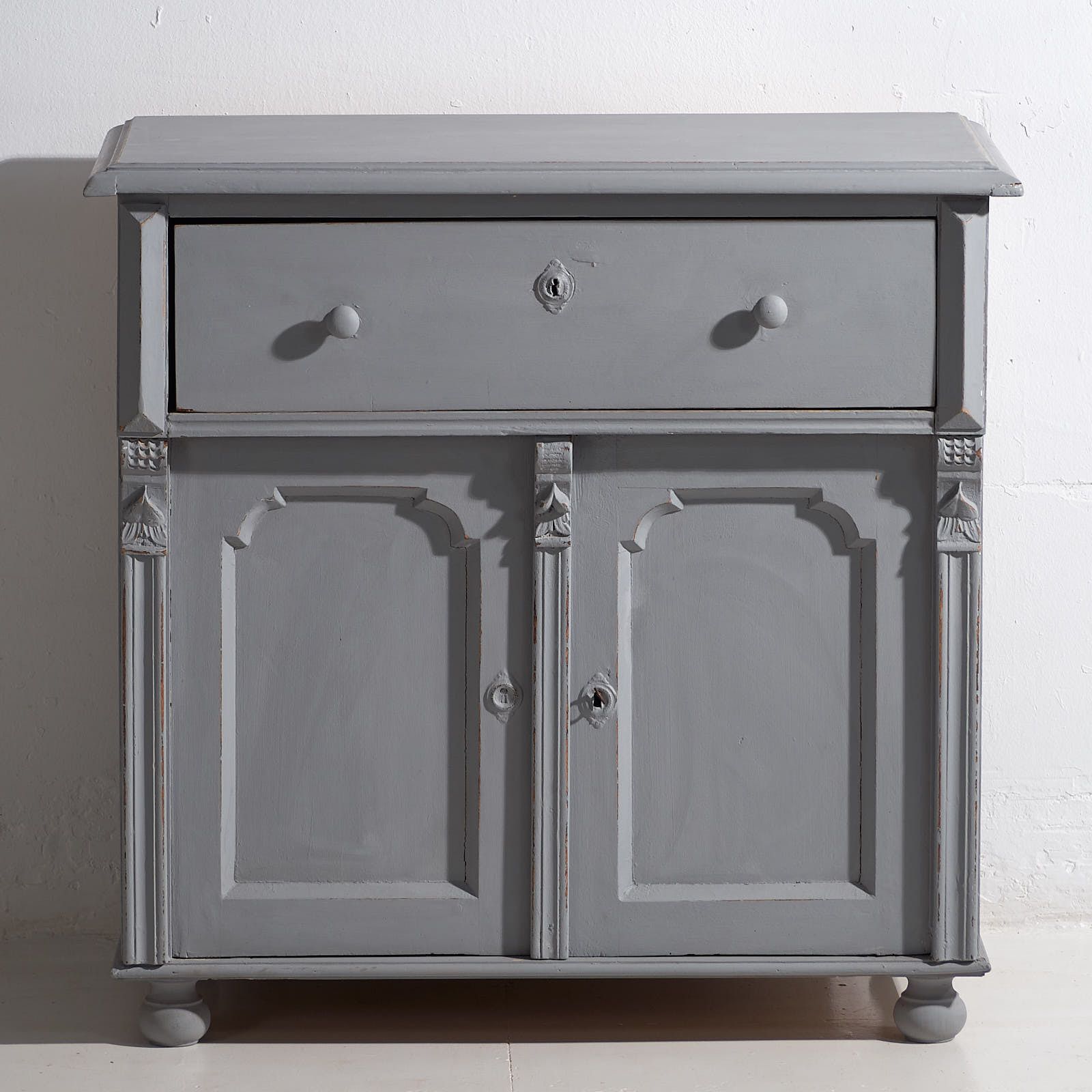 Antique Two Door Living Room Chest Of Drawers (C.1920) #15 photo vinterior