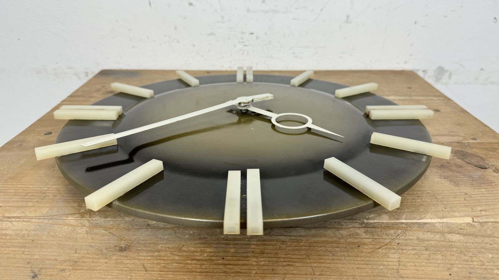 photo furniture Industrial Office Wall Clock From Pragotron, 1970s