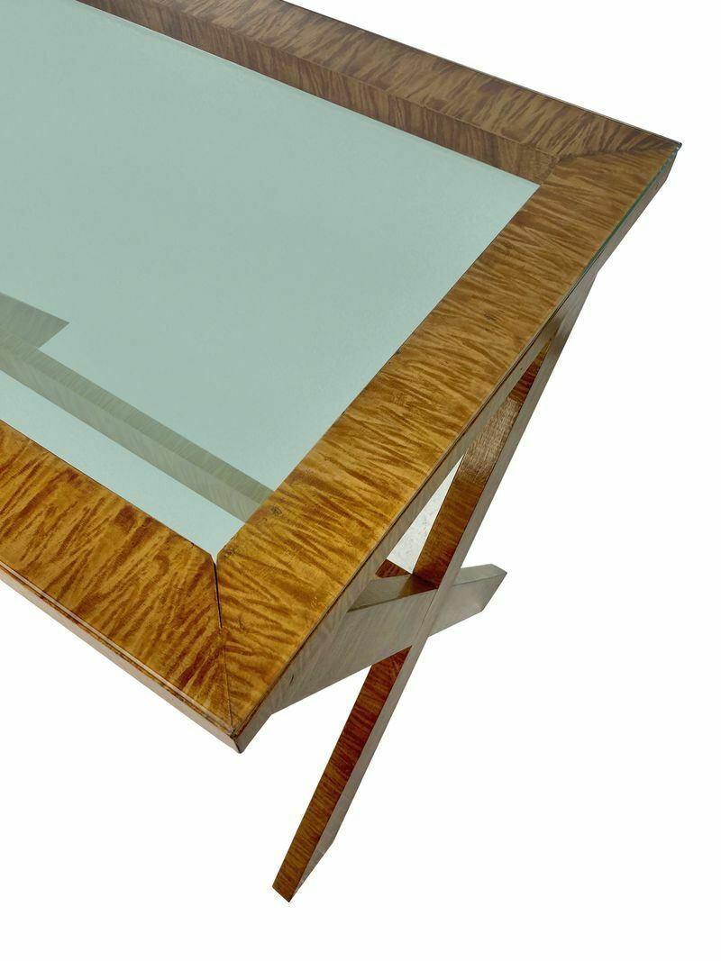 A French Mid Century Faux Bois Console Table photo buy