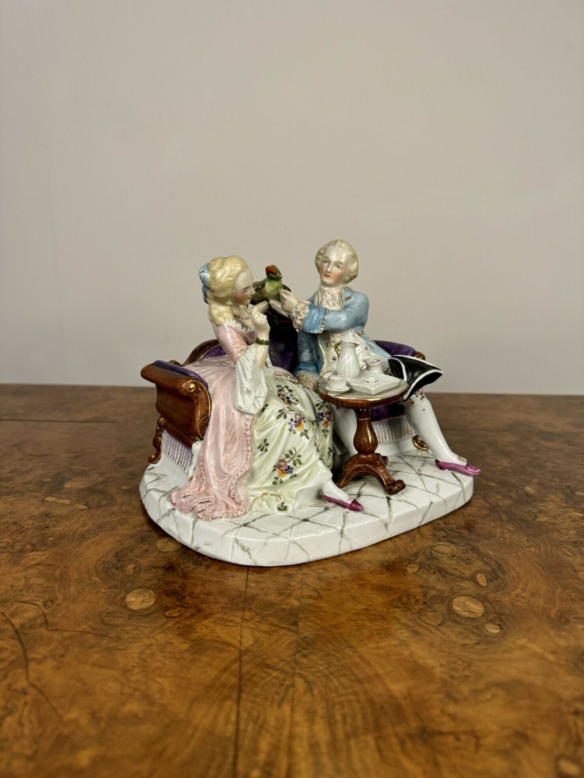 Victorian Continental Porcelain Figural Group photo Home Decor
