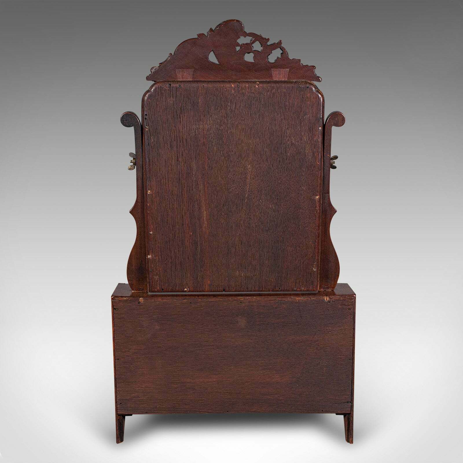 Antique Bureau Mirror, English, Dressing Table, Boudoir, Georgian, Circa 1800 photo vintage