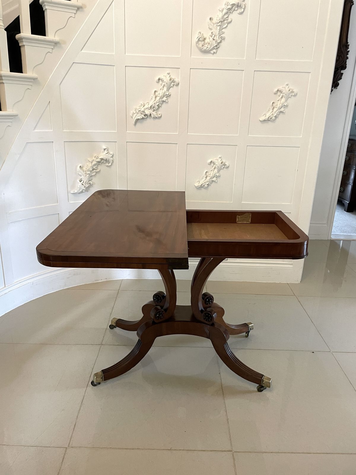 Antique 19th Century Quality Mahogany Card Table photo Furniture