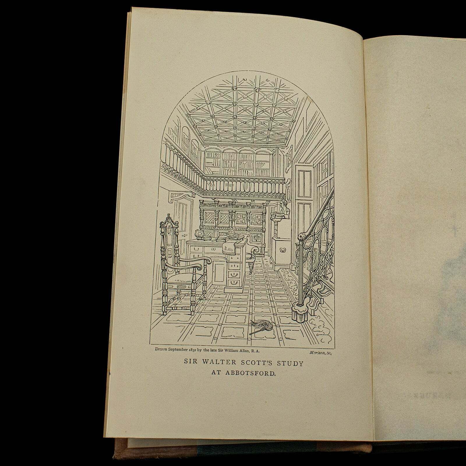 Antique 4 Vols, Waverley Novels, Walter Scott, Scottish, Literary Set, Victorian photo buy