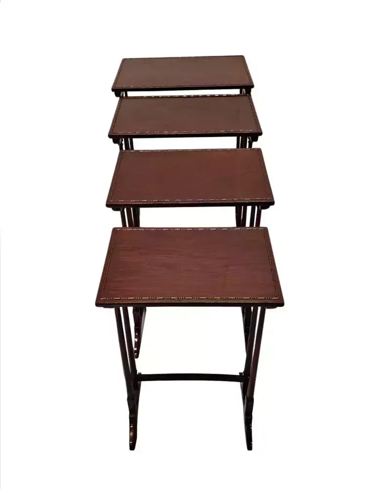 A Very Fine Fully Restored Edwardian Nest Of Four Tables photo furniture