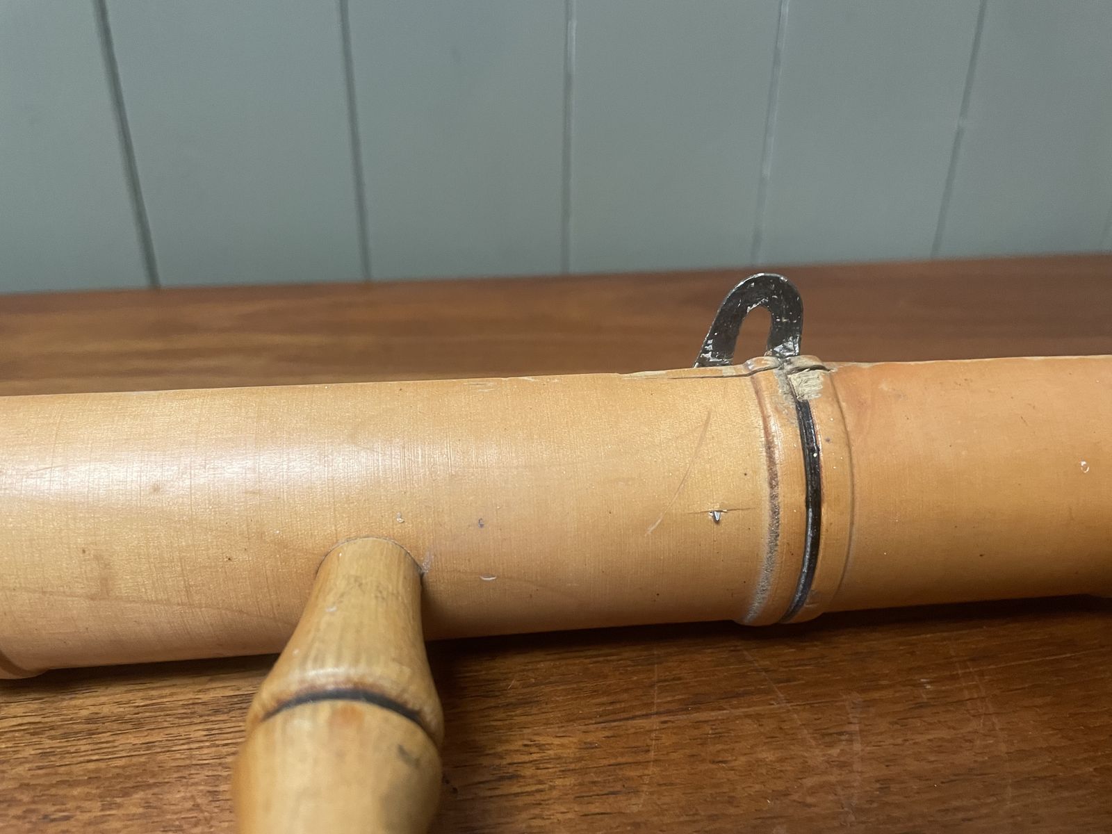 Midcentury French Faux Bamboo Coat Rack photo buy