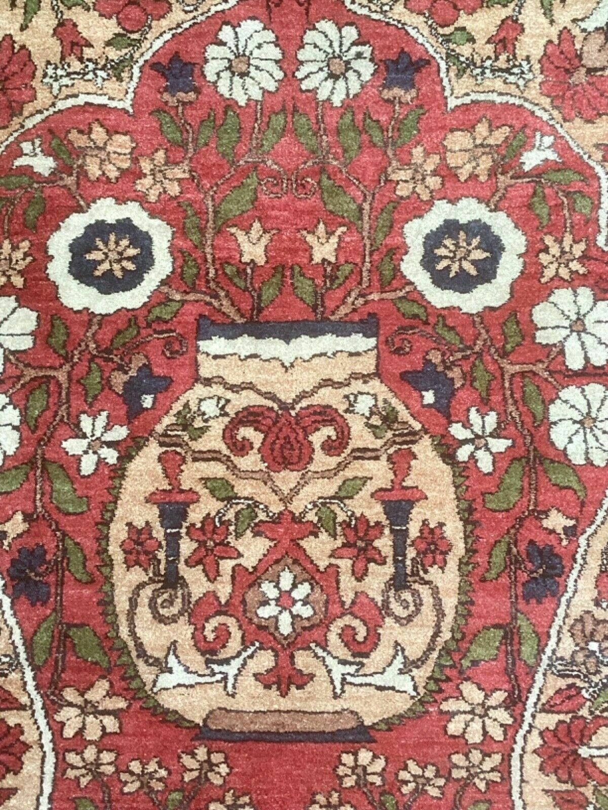 Fine Antique Turkman Silk Prayer Rug / Carpet photo vinterior