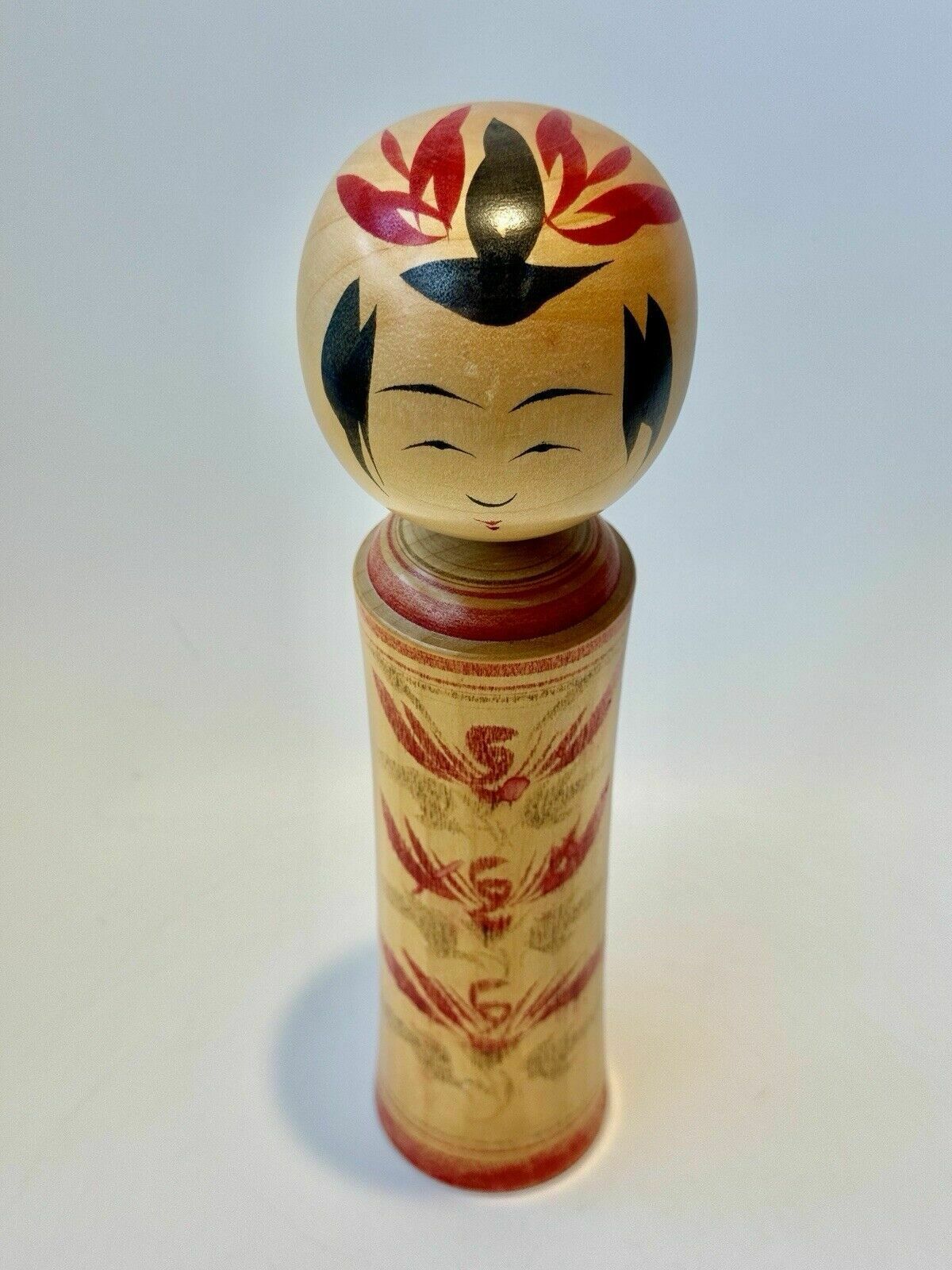 photo vinterior Vintage Kokeshi Doll, Naruko Kei, Miyagi Prefecture, By Takahashi Takeo