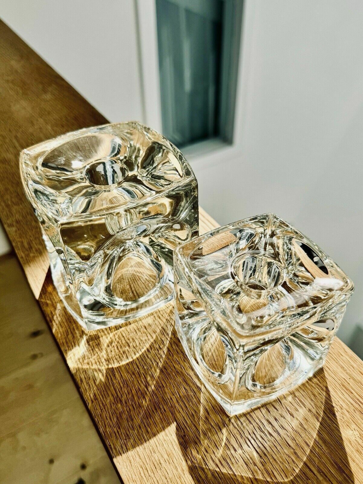 2 Peill & Putzler Cube Candle Holders 'Ice Cubes' photo 65.0
