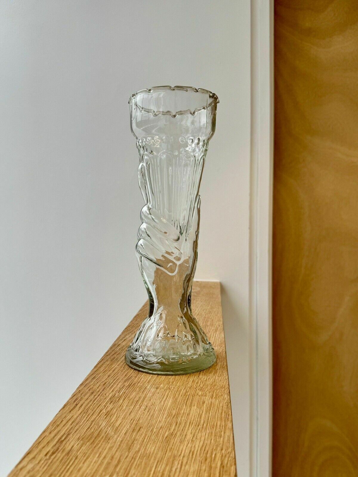 Statue Of Liberty French Antique Legras Glass Vase C1900