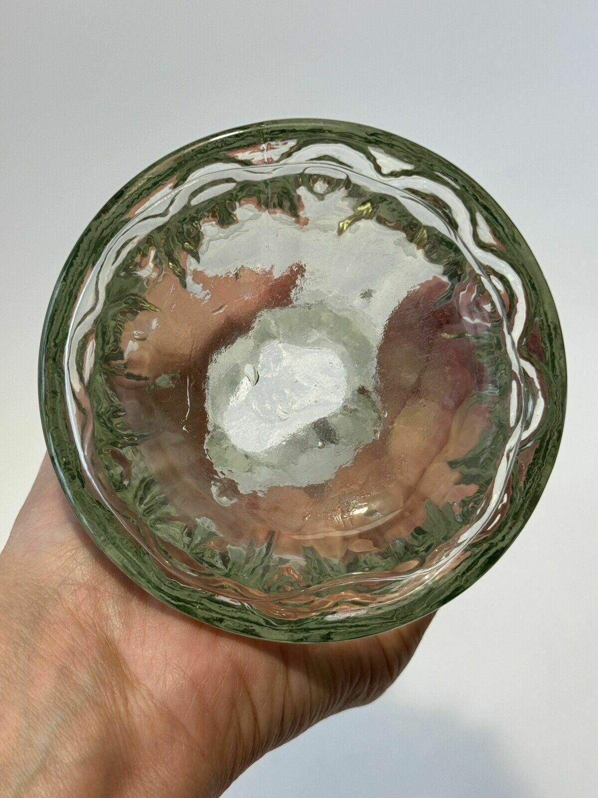 photo vinterior Statue Of Liberty French Antique Legras Glass Vase C1900