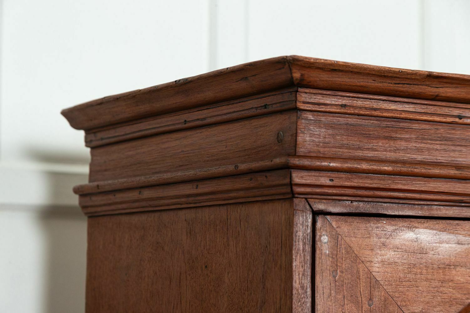photo for sale 19thc Colonial Campaign Teak Armoire