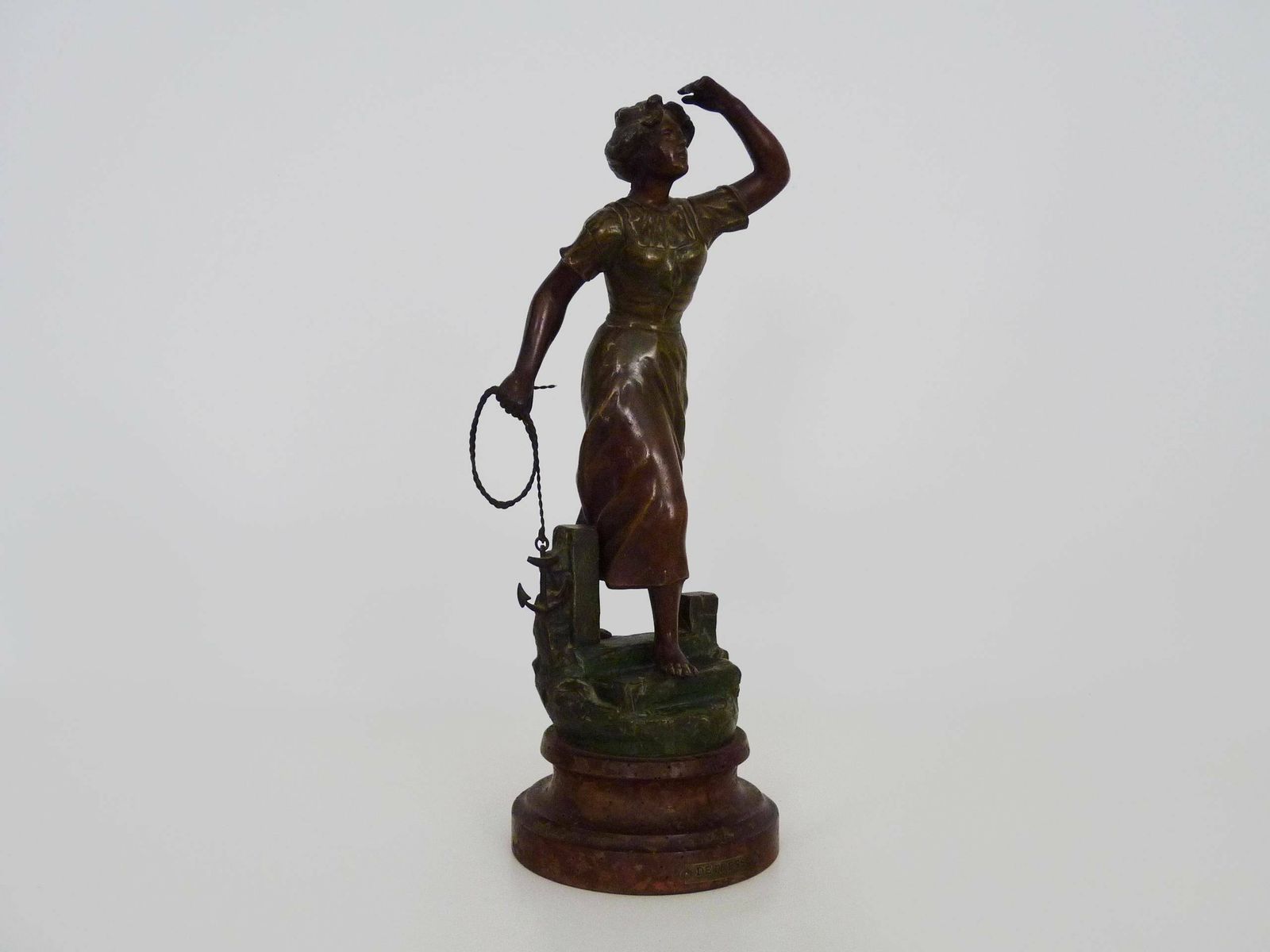 Charles Ruchot (1871 1954) Spelter Sculpture "Détresse photo furniture